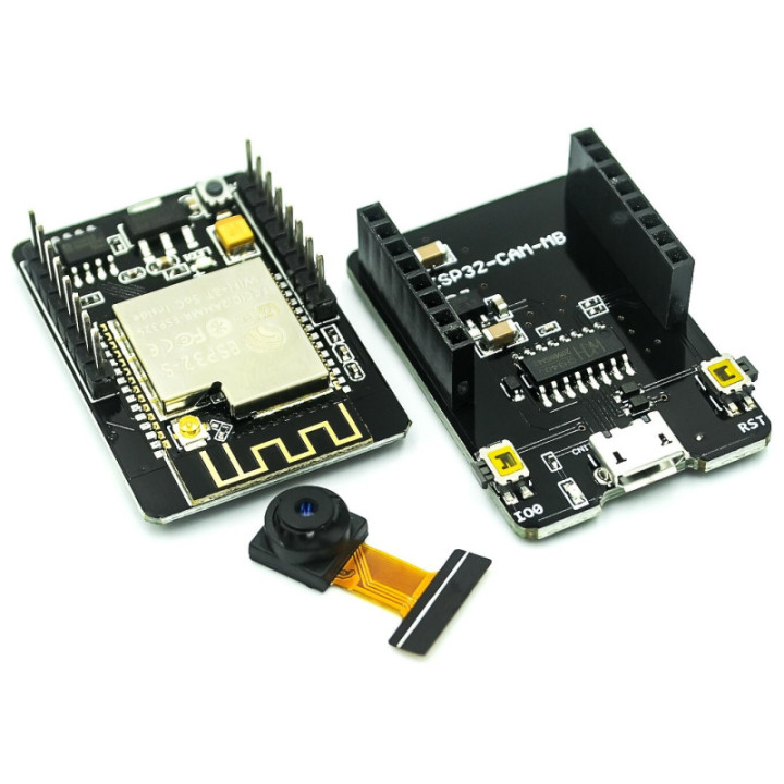 Microcontrolador ESP32 WIFI con Camara y Shield