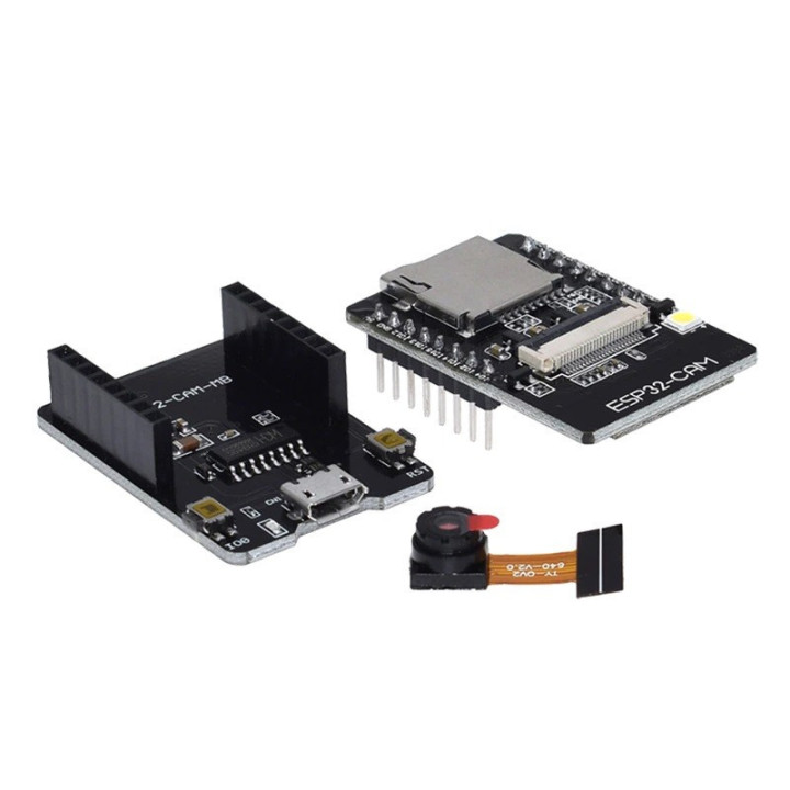 Microcontrolador ESP32 WIFI con Camara y Shield