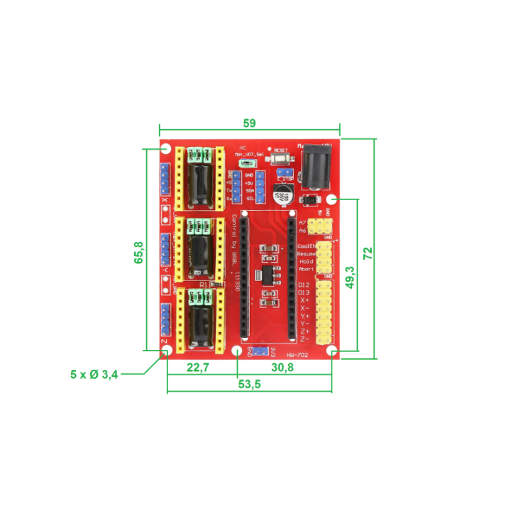 Modulo Shield CNC Compatible con Arduino Nano