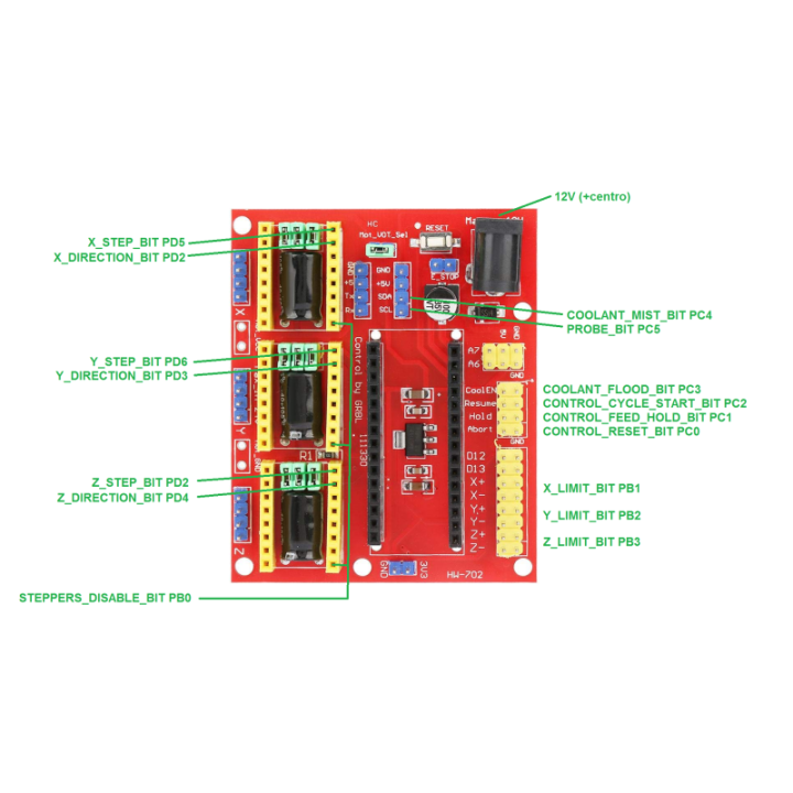 Modulo Shield CNC Compatible con Arduino Nano