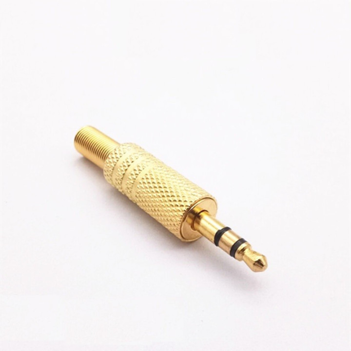 Conector Macho 3.5mm 3 pines con Resorte