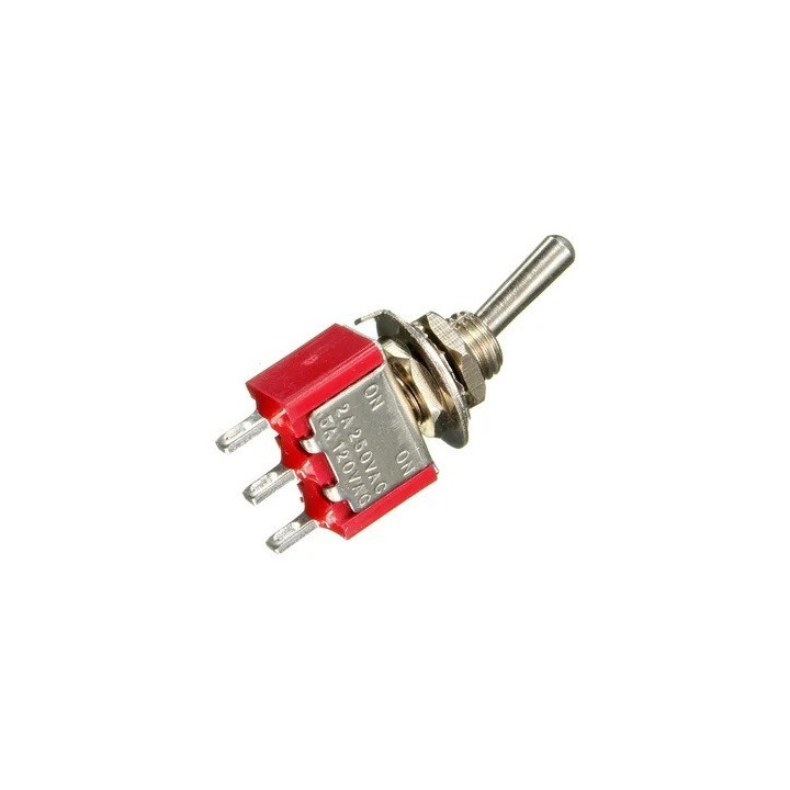 Interruptor de palanca On - Off - On (mini Switch 3 posiciones) 3 pines MTS-102