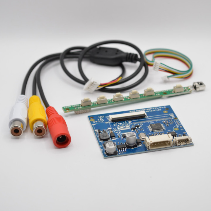Placa Controladora de Pantalla LCD AT050TN43 de 5" RCA