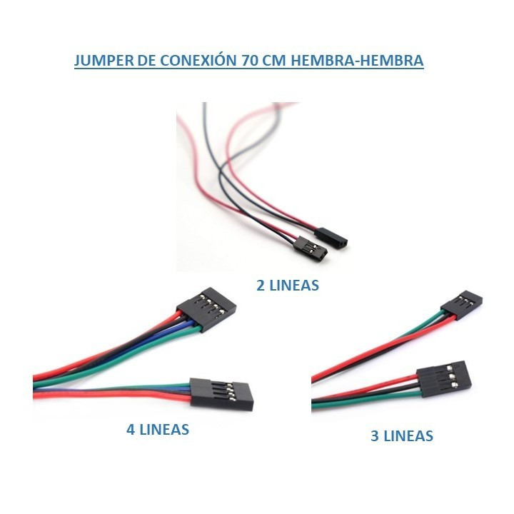 Jumper de Conexión 70 CM (2-3-4 Lineas)