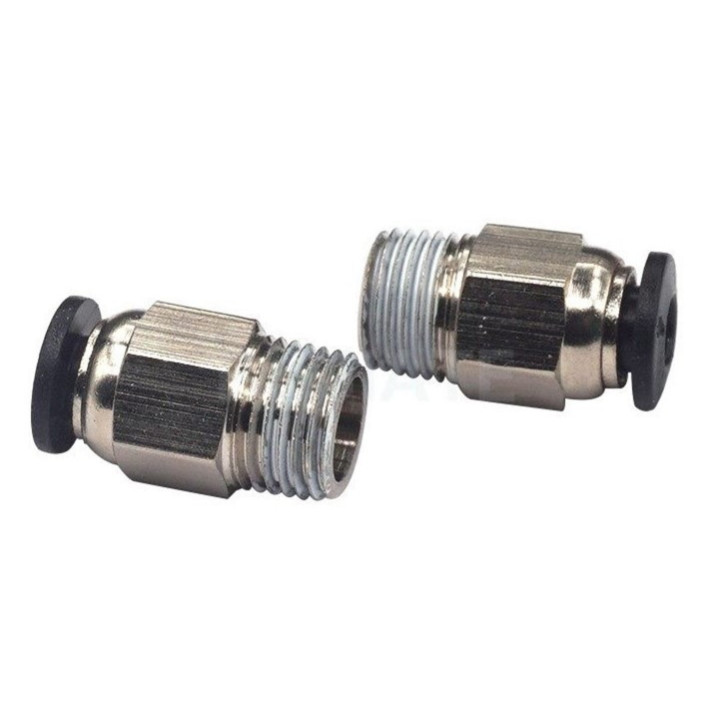 Conector guia para filamento impresora 3D V6 Roscado M10 diametro M4