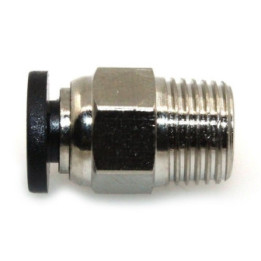 Conector guia para filamento impresora 3D V6 Roscado M10 diametro M4