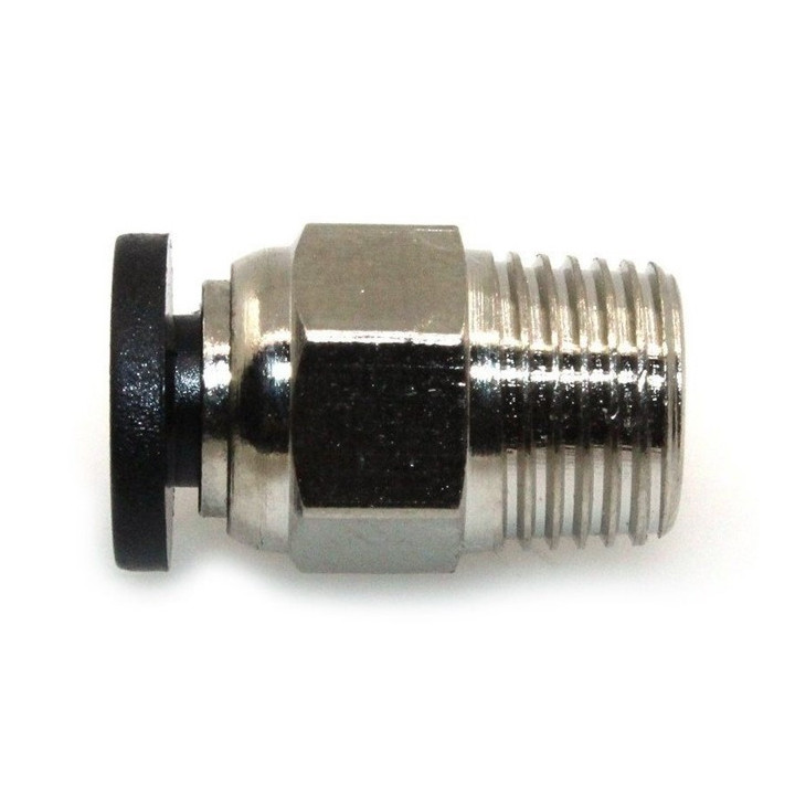 Conector guia para filamento impresora 3D V6 Roscado M10 diametro M4