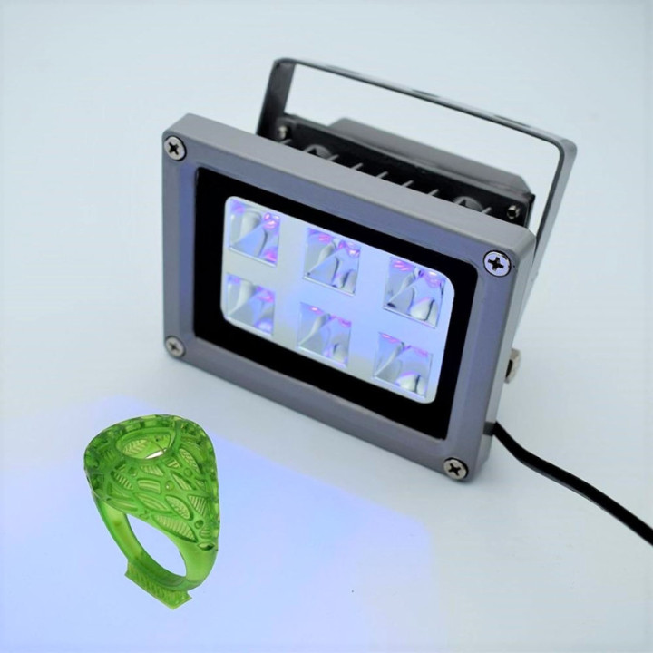 Lampara de Curado Fotosensible LED UV para Impresiones 3D 60W 405NM