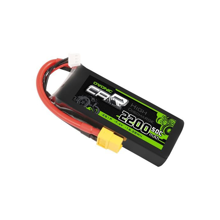 Batería tipo LiPo 7.4V 2200mAh 50C 2S OVONIC