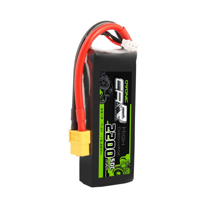 Batería tipo LiPo 7.4V 2200mAh 50C 2S OVONIC