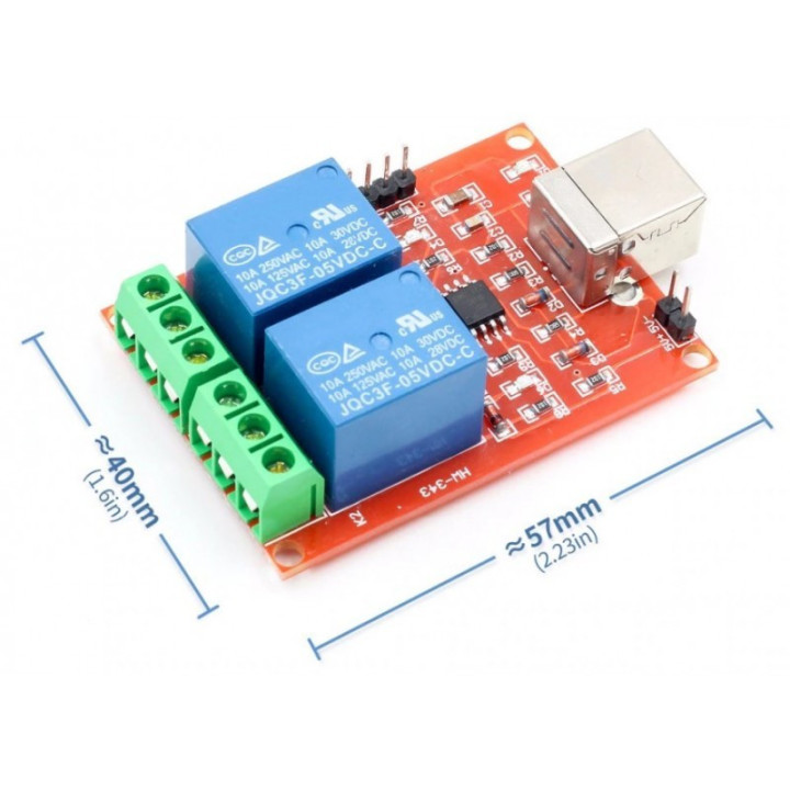 Modulo Rele USB 5V 10A 2 - 8 Canales