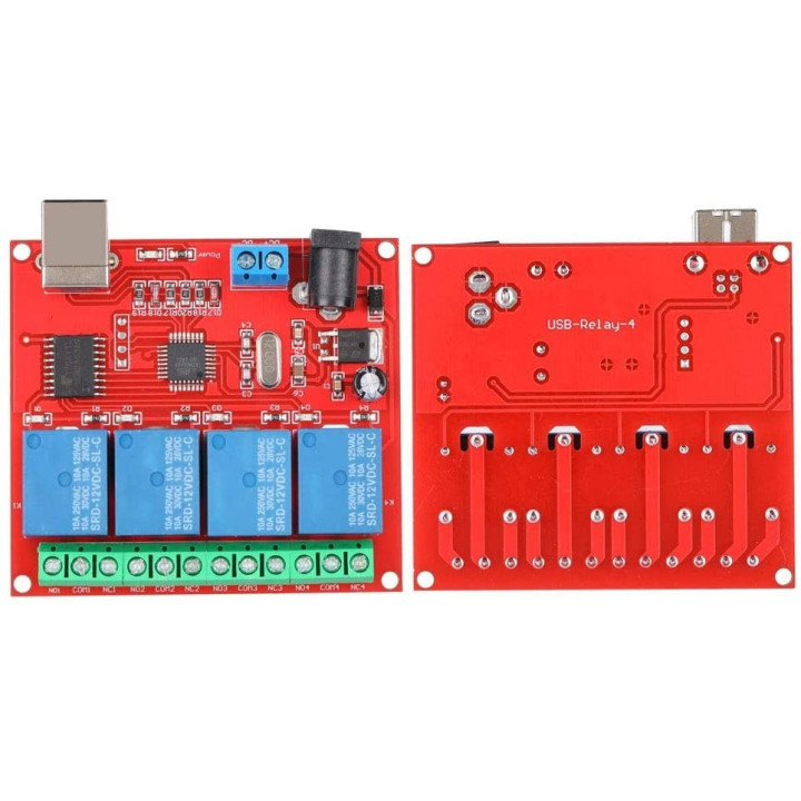 Modulo Rele USB 12V 10A 4 - 8 Canales