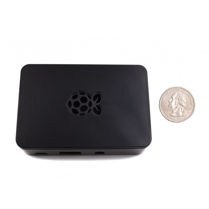 Contenedor Plastico Negro para Raspberry Pi3 / Pi4
