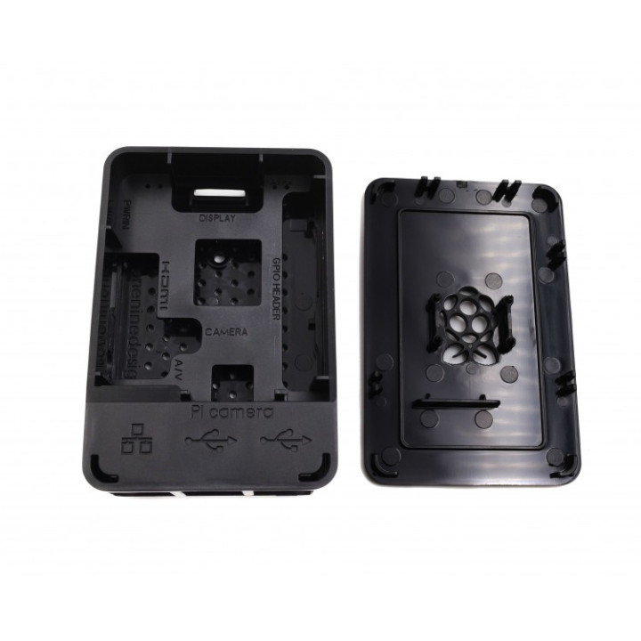 Contenedor Plastico Negro para Raspberry Pi3 / Pi4