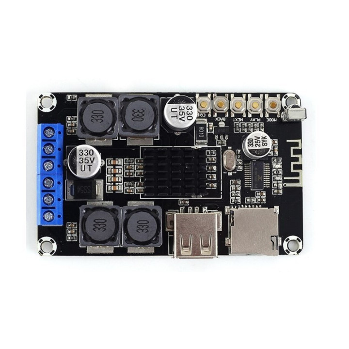Amplificador de Audio Bluetooth Estéreo 50W + 50W 9-24V TPA3116D2