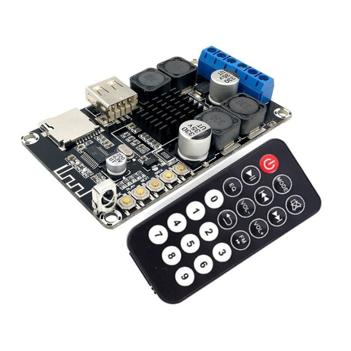 Amplificador de Audio Bluetooth Estéreo 50W + 50W 9-24V TPA3116D2