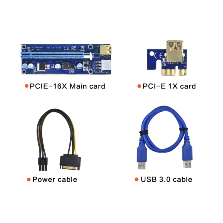 Tarjeta de Extension Para Puerto PCI Express 1x a 16x USB 3.0