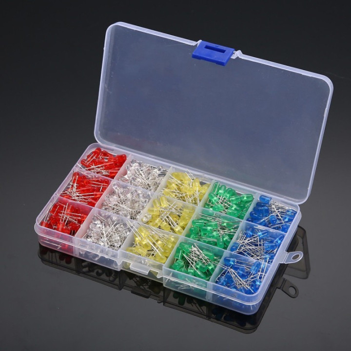 Caja de diodos LED 500 piezas 5mm