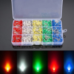 Caja de diodos LED 500 piezas 5mm