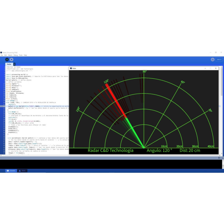 Proyecto Educativo Radar Ultrasonico con Monitor OLED 0.96" (DIY)
