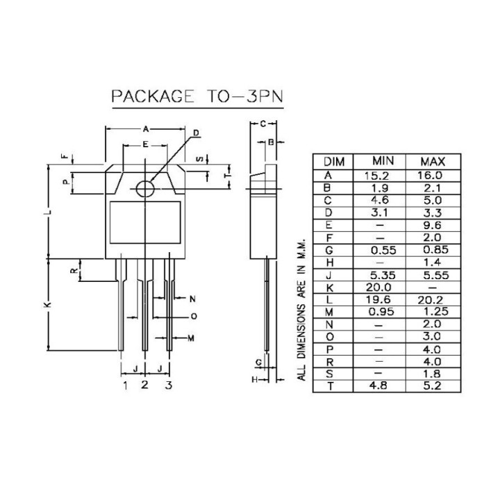 Transistor de Potencia Toshiba C5198 NPN 160V 10A (TO-3PN)