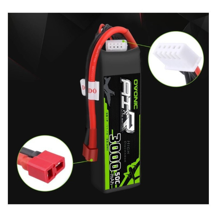 Bateria Tipo LiPo recargable 11.1V 35C/50C 3S OVONIC
