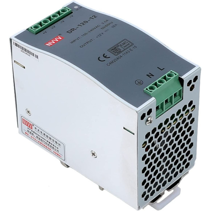 Fuente de Energia para Riel DIN 12V 10A