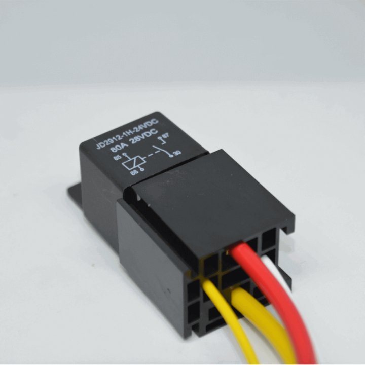 Rele 24VDC 80A con Zocalo JD2912-1H