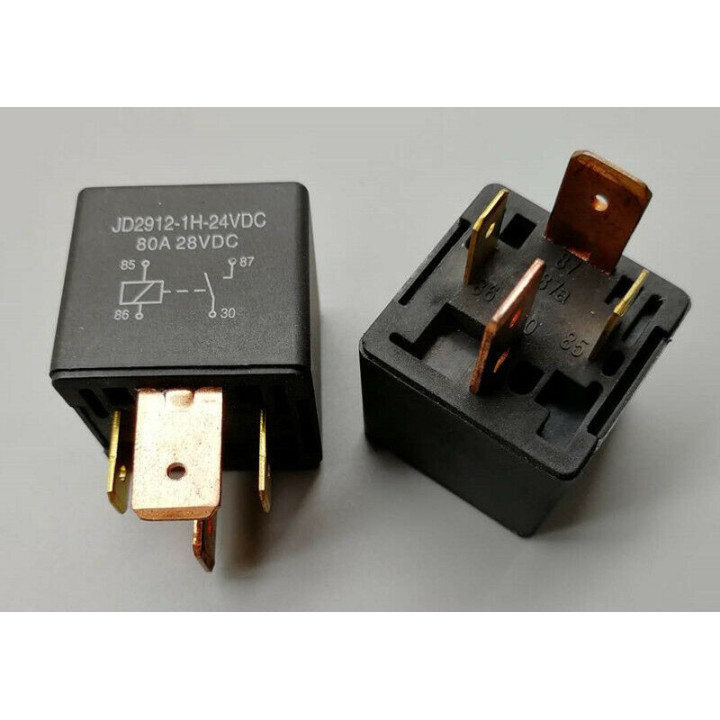 Rele 24VDC 80A con Zocalo JD2912-1H