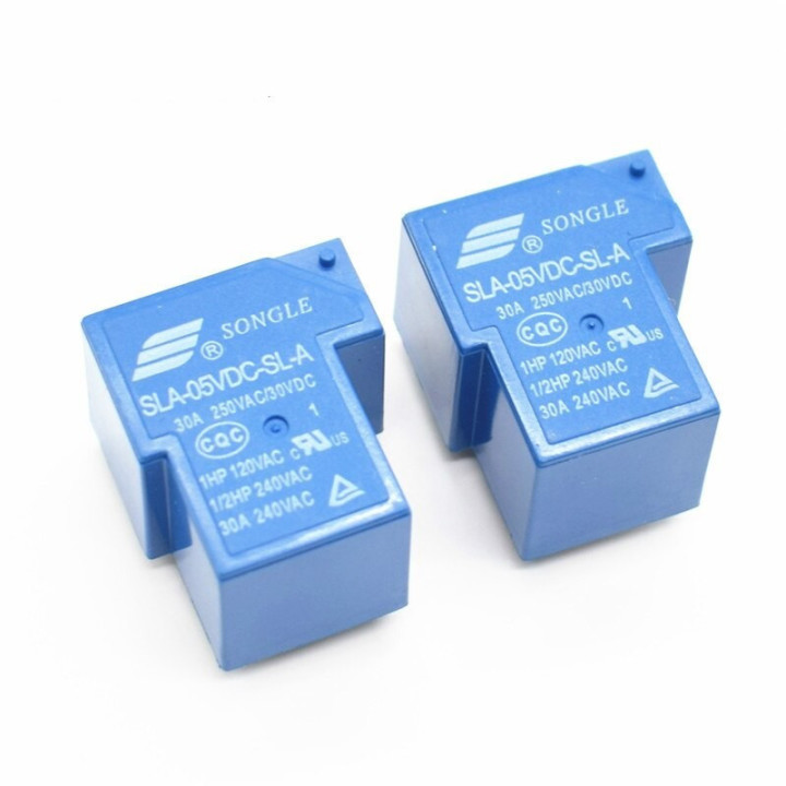 Rele para PCB 5V/12V/24VDC 30A