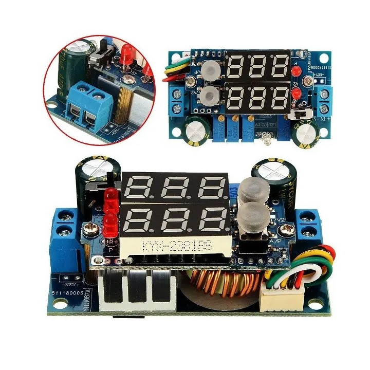 Controlador de carga solar MPPT DC-DC de 6-36V a 1.25-32V 5A