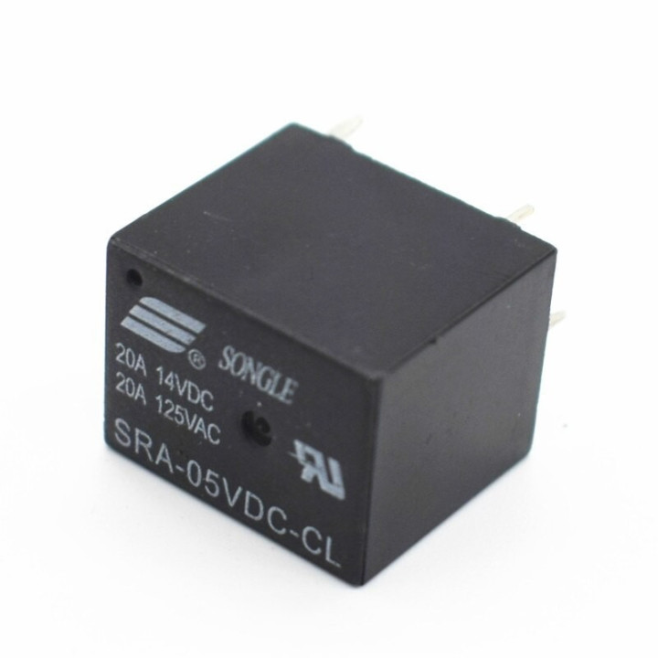 Mini Rele para PCB SONGLE SRA-CL 5/12/24VDC 20A