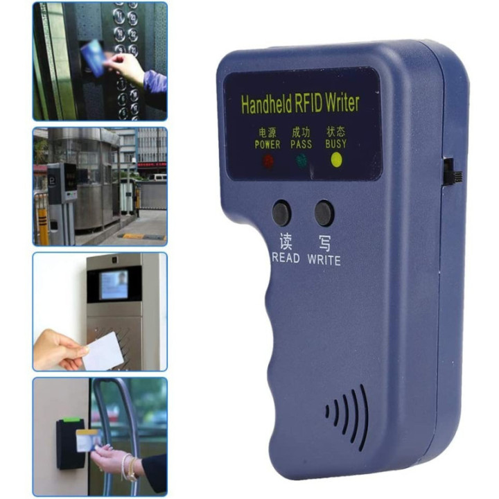 Duplicador Lector/Escritor de Tarjetas y Llaveros RFID 125Khz EM4100/HID/AWID