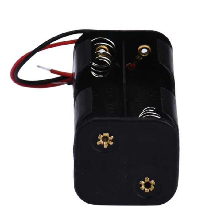 Contenedor de 4 Baterias AA Doble Lado