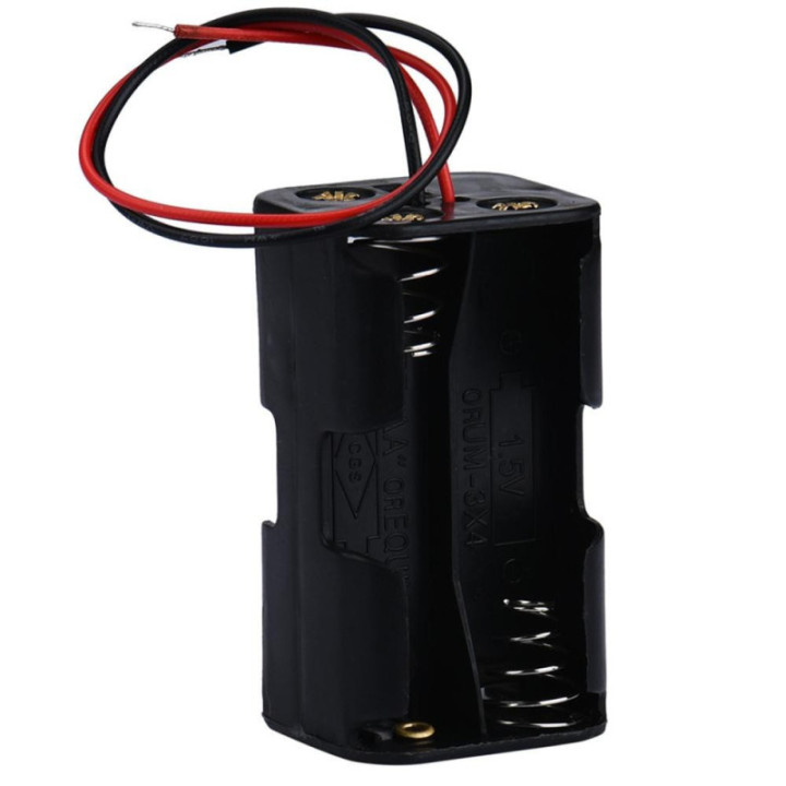 Contenedor de 4 Baterias AA Doble Lado