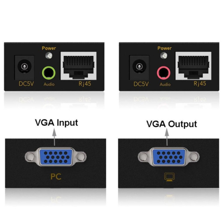 Extender VGA a través de cable UTP RJ45 100m Cat5e/6 1080P