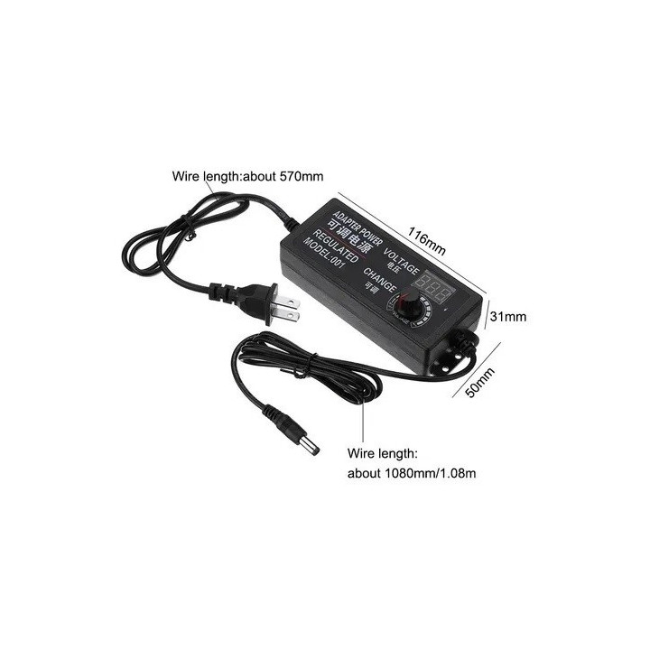 Fuente Regulable de 100-240V a 4-24V 3A DMD-022C
