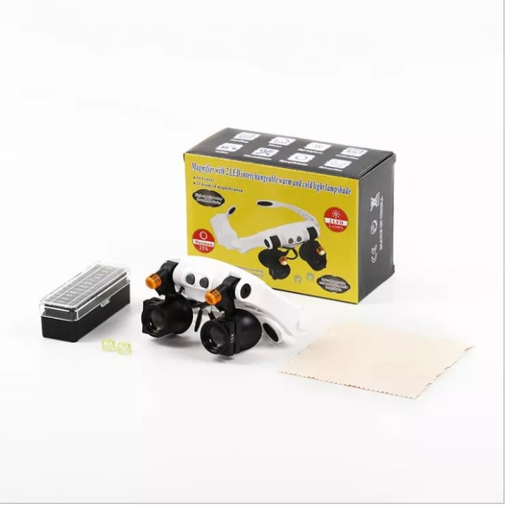 Lente Amplificador para Electrónica con Luz LED 25X