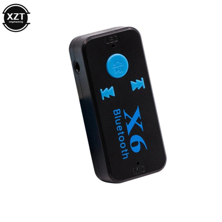 Adaptador Bluetooth Auxiliar 3.5mm X6 con Lector TF