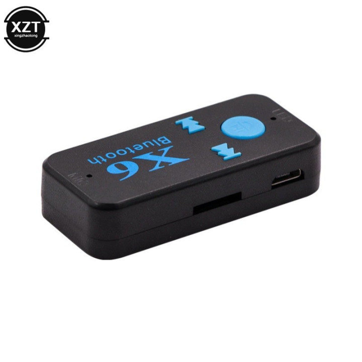 Adaptador Bluetooth Auxiliar 3.5mm X6 con Lector TF