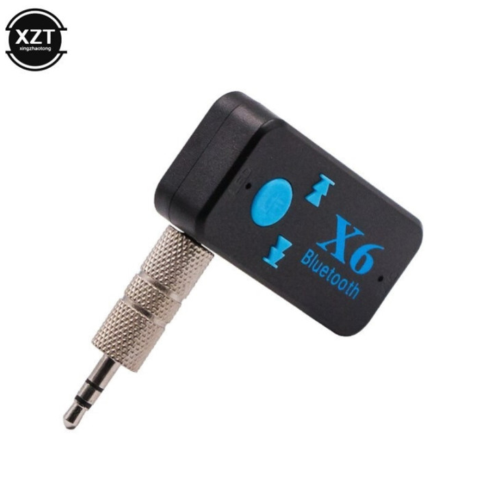 Adaptador Bluetooth Auxiliar 3.5mm X6 con Lector TF