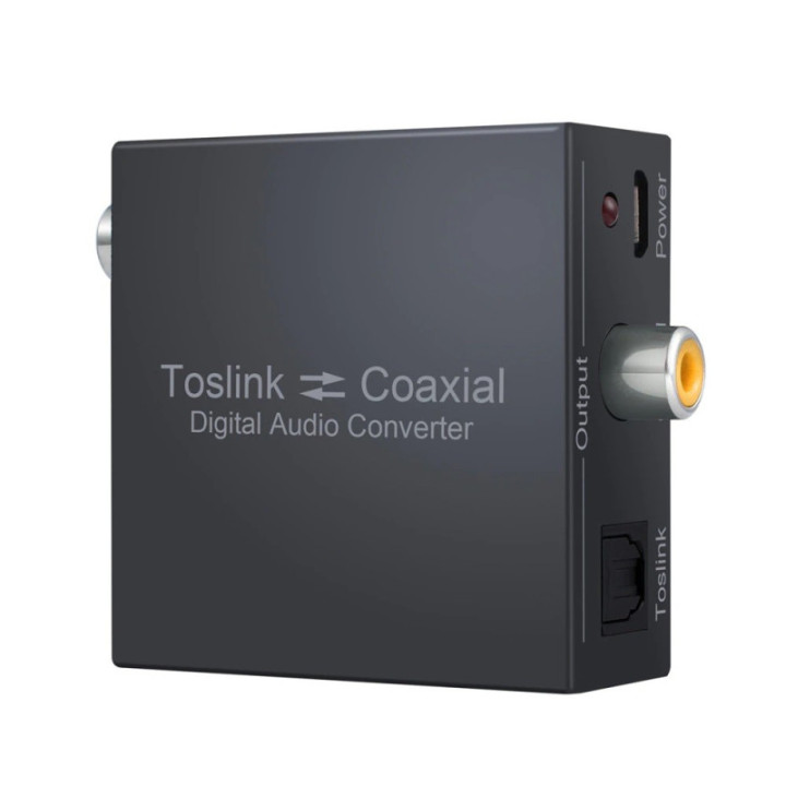 Convertidor de Audio Optico a Coaxial Bidireccional
