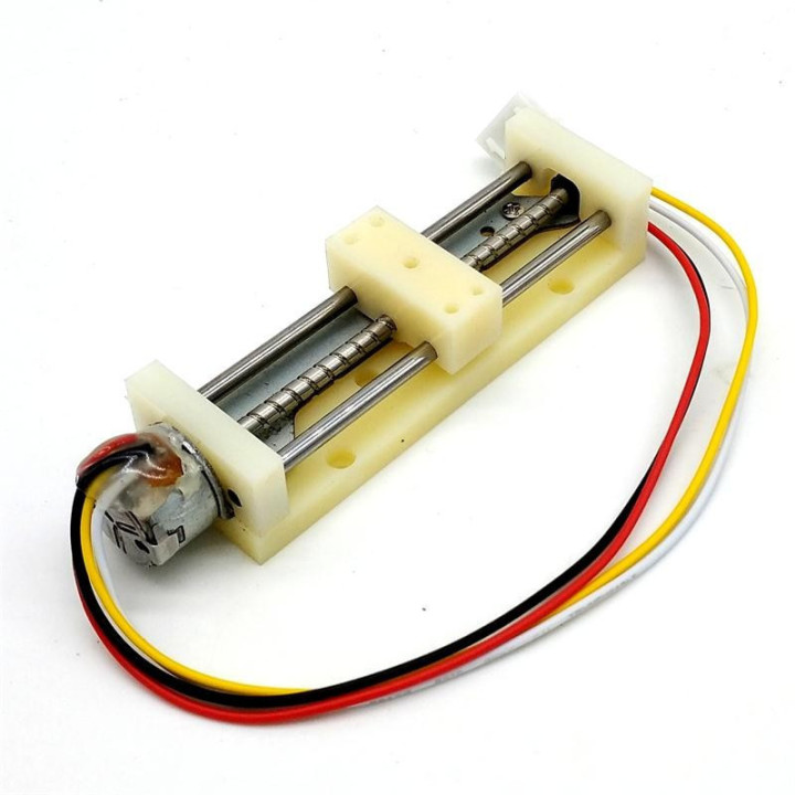 Riel Deslizante con Mini Motor Paso a Paso 2 Fases