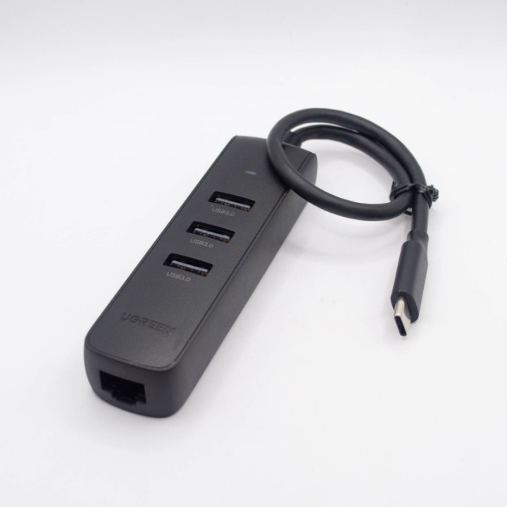 Adaptador HUB de USB-C a USB 3.0 y RJ45 10/100M UGREEN
