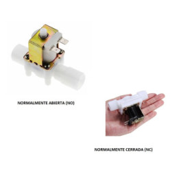 Válvula Electromagnética Solenoide de Plástico 1/2" 12V NC / NO