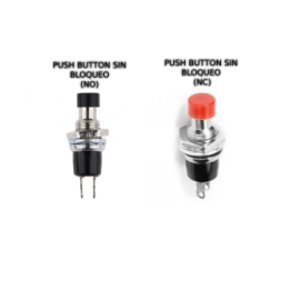 Interruptor Push Button Sin Bloqueo (NC ó NO)