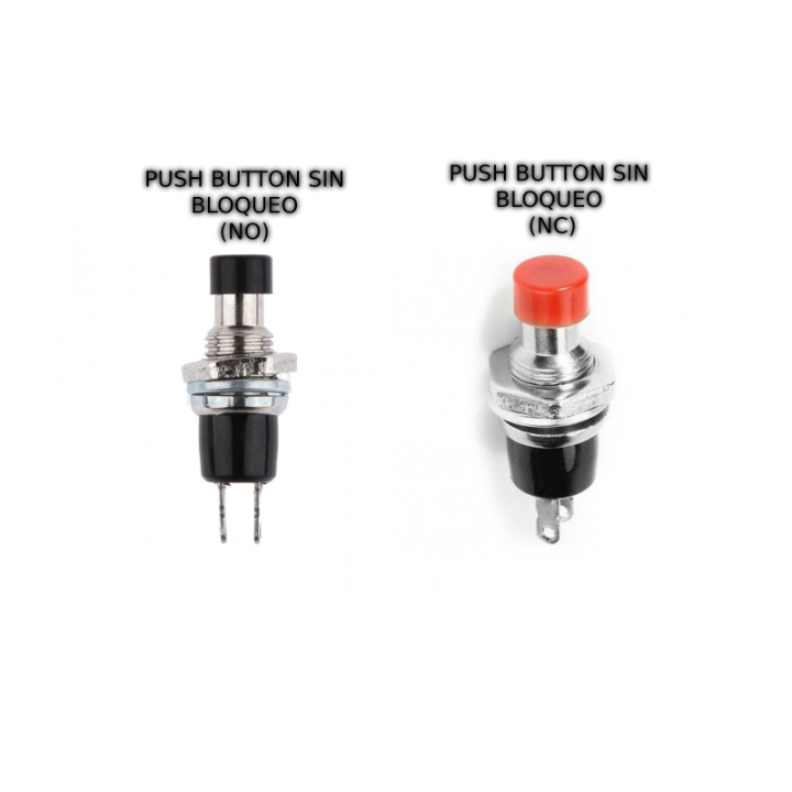 Interruptor Push Button Sin Bloqueo (NC ó NO)