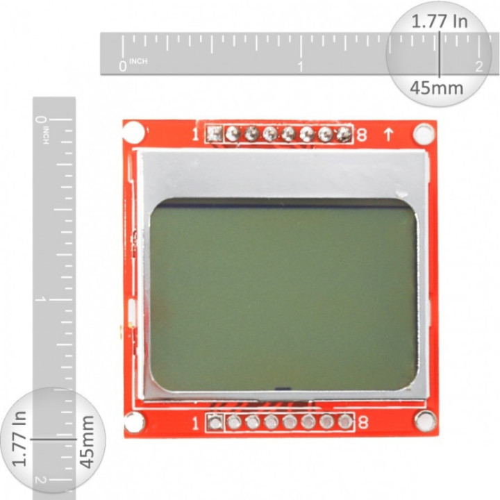 Pantalla LCD Nokia 5110 Compatible con Arduino