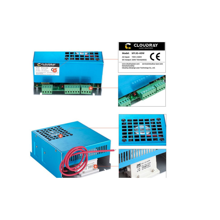 Fuente de Energia para Grabadora y Cortadora Laser 40W CO2