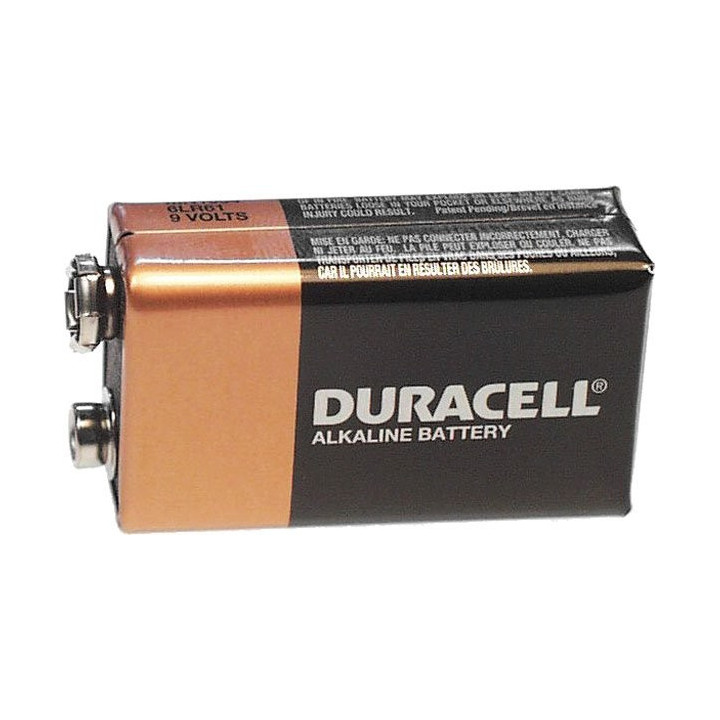 Bateria 9V Alkalina Duracell No Recargable